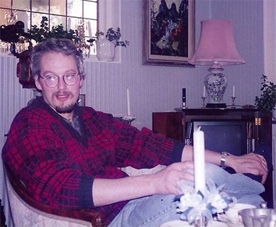 Magnus på besök i Mälarhöjden någon gång kring 1994